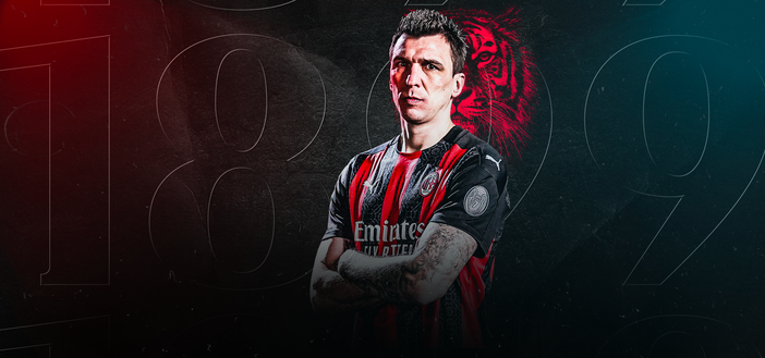 Mario Mandzukic, nuovo centravanti del Milan.(foto da acmilan.com) Mario Mandzukic, nuovo centravanti del Milan.(foto da acmilan.com)