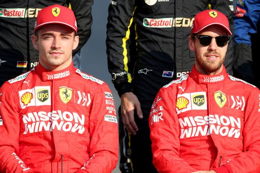 Leclerc Vettel Ferrari (getty images) Leclerc Vettel Ferrari (getty images)
