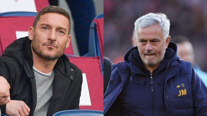 Totti a Mourinho: “Sono fiero di voi”. Mou scherza: “Sabato potresti darci una mano” - immagine 1
