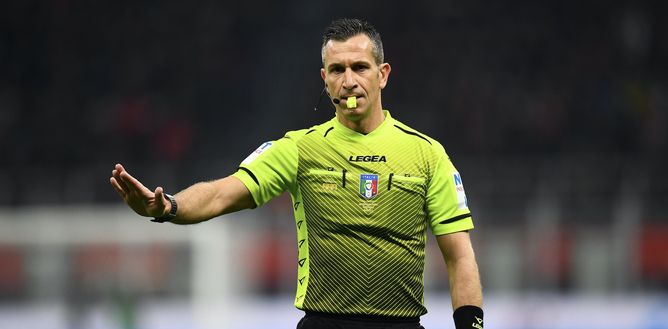 L'arbitro Daniele Doveri della sezione A.I.A. di Roma 1 | Serie A News (Getty Images) Daniele Doveri