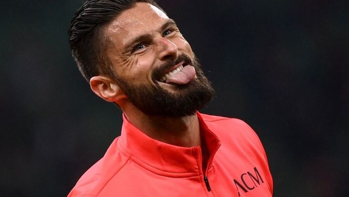 AC Milan's French forward Olivier Giroud grimaces as he warms up prior to the Italian Serie A football match between AC Milan and Hellas Verona on October 16, 2021 at the San Siro stadium in Milan. (Photo by Marco BERTORELLO / AFP) (Photo by MARCO BERTORELLO/AFP via Getty Images) Giroud, cosa c’è dietro l’inizio lontano dai riflettori. E cambia la gestione al fanta - immagine 1