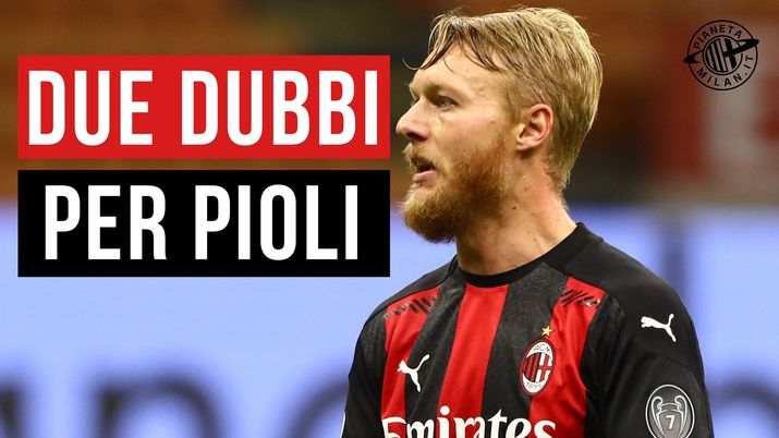 Due dubbi di formazione per Stefano Pioli e il suo Milan in vista del derby con l'Inter 
