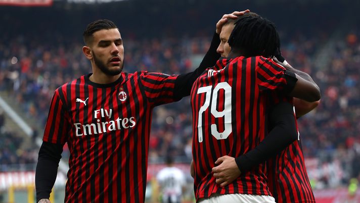 Theo Hernandez, Kessie, Rebic (credits: GETTY images) 