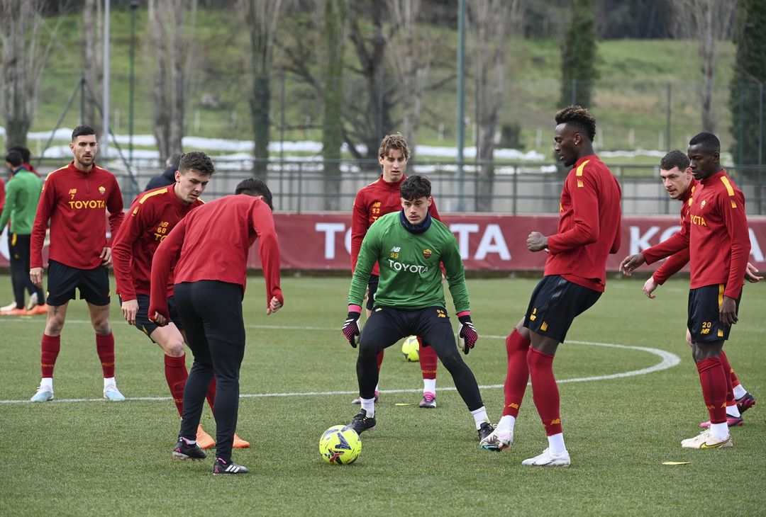 Roma, l’allenamento a due giorni dalla trasferta di Lecce – FOTO GALLERY - immagine 6