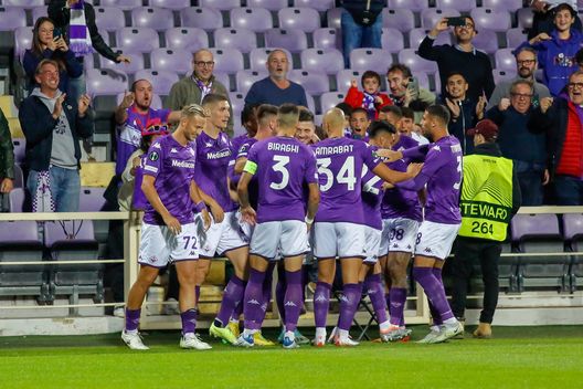 GERMOGLI PH: 13 OTTOBRE 2022 FIRENZE STADIO ARTEMIO FRANCHI CONFERENCE LEAGUE FIORENTINA VS HEARTS NELLA FOTO ESULTANZA FIORENTINA Fiorentina e il mal di trasferta: vincere per invertire il trend- immagine 2