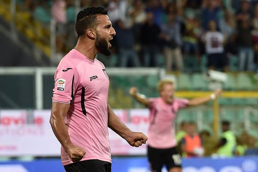  El Kaoutari esulta durante Palermo-Genoa 1-0 