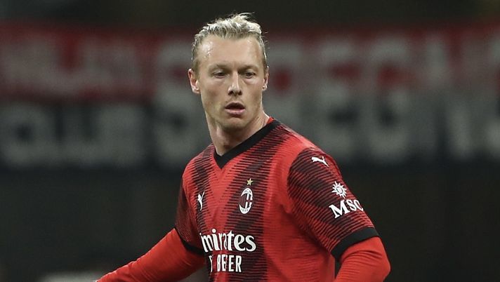 Simon Kjaer AC Milan Milan-Slavia Praga 4-2 Europa League 2023-2024
