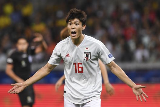  BELO HORIZONTE, BRAZIL - JUNE 24: T. Tomiyasu of Japan during the Copa America Brazil 2019 group C match between Ecuador and Japan at Mineirao Stadium on June 24, 2019 in Belo Horizonte, Brazil. (Photo by Pedro Vilela/Getty Images) 