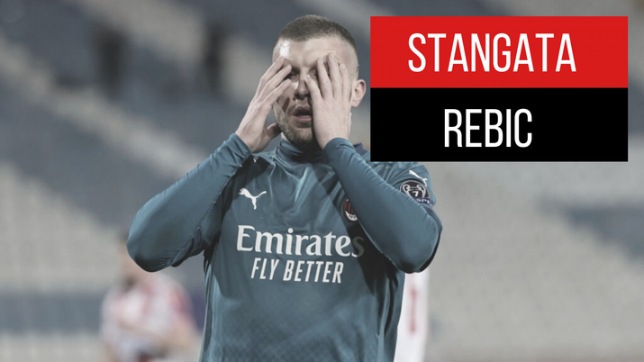 Ante Rebic, attaccante dell'AC Milan, squalificato per due giornate dal giudice sportivo (Getty Images) 