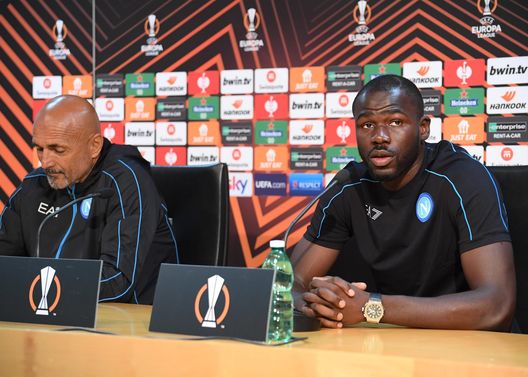 (Photo by SSC NAPOLI via Getty Images) spalletti koulibaly