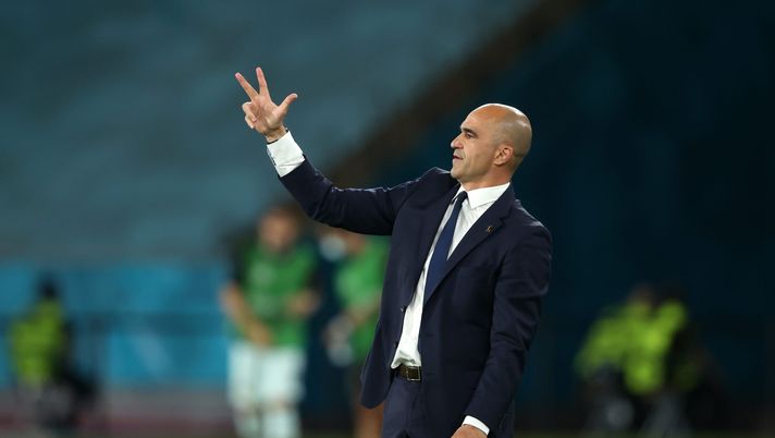 SEVILLE, SPAIN - JUNE 27: Roberto Martinez, Head Coach of Belgium reacts during the UEFA Euro 2020 Championship Round of 16 match between Belgium and Portugal at Estadio La Cartuja on June 27, 2021 in Seville, Spain. (Photo by Alexander Hassenstein/Getty Images) Belgio, Roberto Martinez: “Nessun contatto con il Barça, in futuro non si sa mai…” - immagine 1