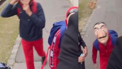 VIDEO / Maxi è ancora a Parigi, i figli si travestono da Casa di Carta per Halloween