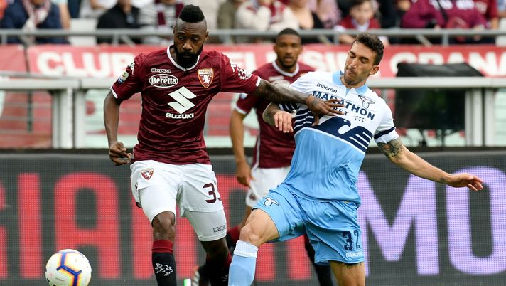 26 maggio 2019, Torino-Lazio 3-1: Nicolas Nkolou contro Danilo Cataldi (credits: GETTY Images) 
