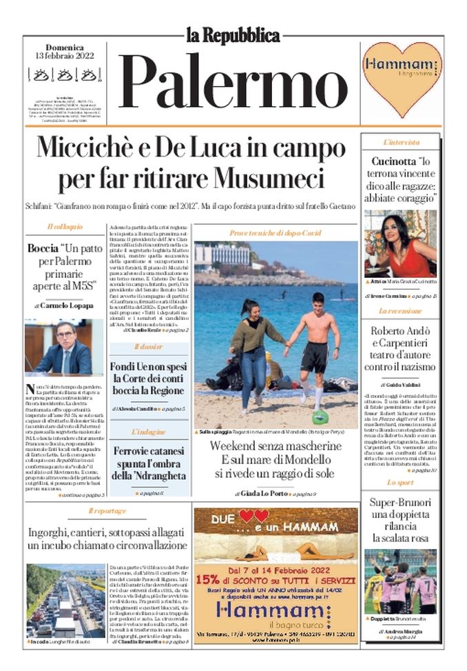 Prima Pagina, La Repubblica: “Super Brunori, una doppietta rilancia la scalata rosa”  Prima Pagina, La Repubblica: “Super Brunori, una doppietta rilancia la scalata rosa” - immagine 1