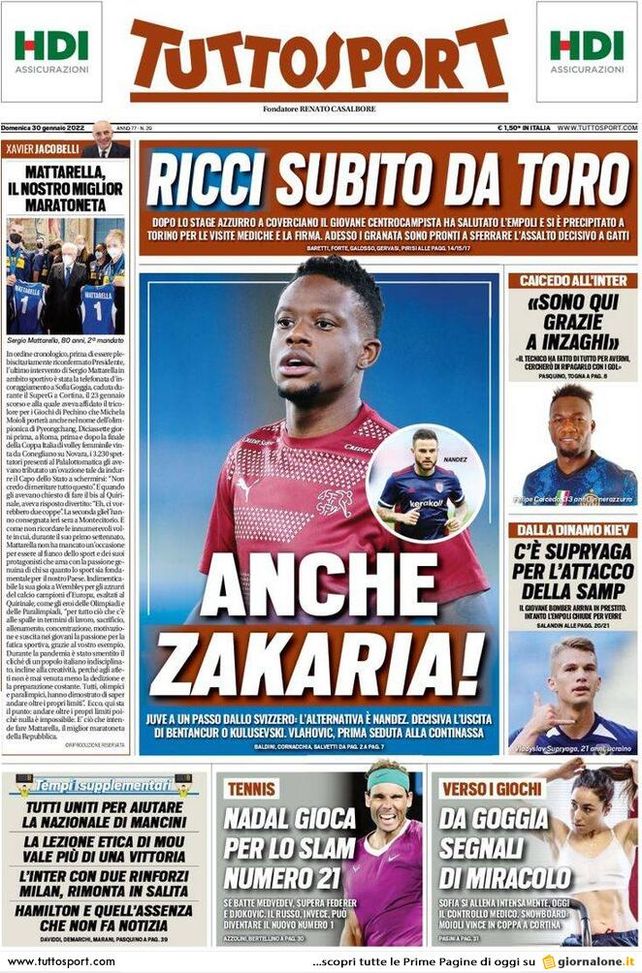 EDICOLA / TS: Inter, ecco Caicedo. “Qui grazie ad Inzaghi. Ripagherò con i gol” - immagine 1