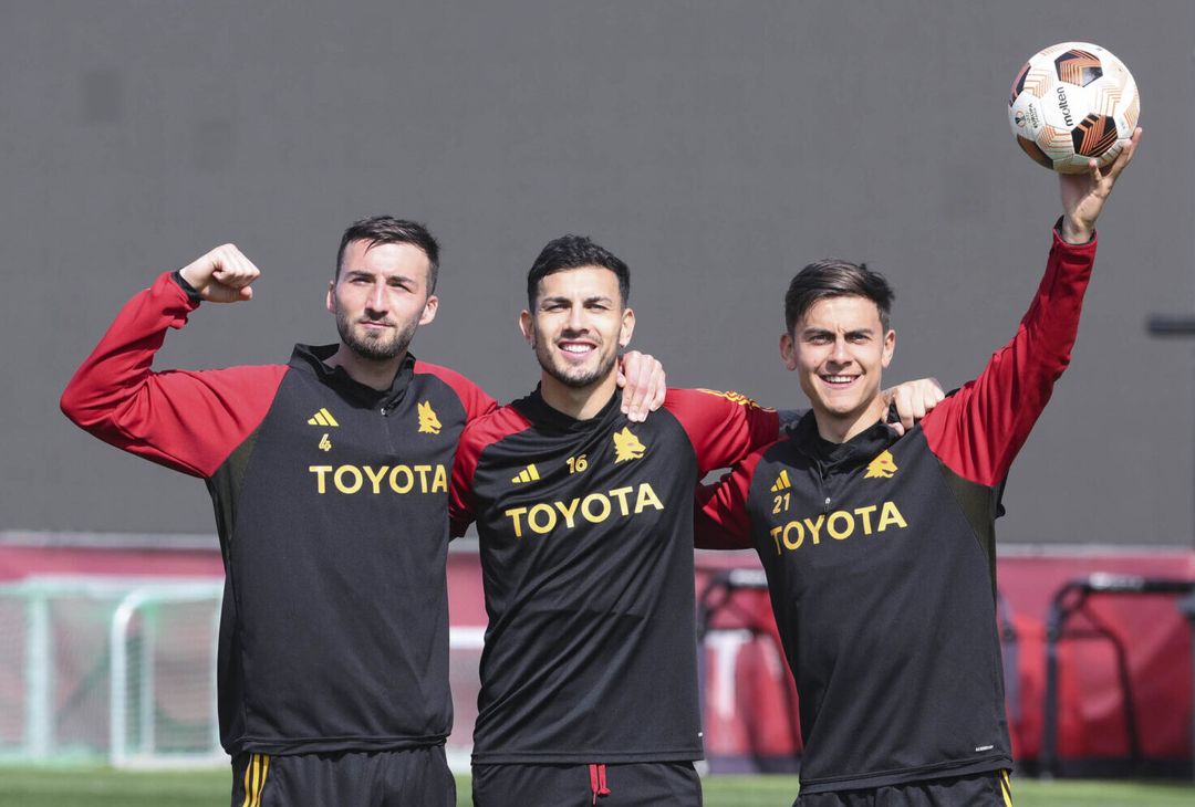 Roma, l’allenamento in vista del Brighton: out Kristensen – FOTO GALLERY- immagine 1