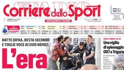PRIMA PAGINA CORRIERE DELLO SPORT OGGI: “PsicoNapoli, Osi non basta”