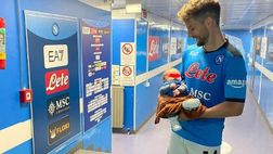 Mertens e il suo momento indimenticabile, il figlio Ciro con lui negli spogliatoi