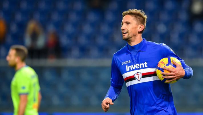GENOA, ITALY - NOVEMBER 28: Gaston Ramirez (Sampdoria) celebrate after score 2-0 during the Tim Cup match between UC Sampdoria and Pescara Calcio at Stadio Luigi Ferraris on November 28, 2017 in Genoa, Italy. (Photo by Paolo Rattini/Getty Images) GENOA, ITALY - NOVEMBER 28: Gaston Ramirez (Sampdoria) celebrate after score 2-0 during the Tim Cup match between UC Sampdoria and Pescara Calcio at Stadio Luigi Ferraris on November 28, 2017 in Genoa, Italy. (Photo by Paolo Rattini/Getty Images)