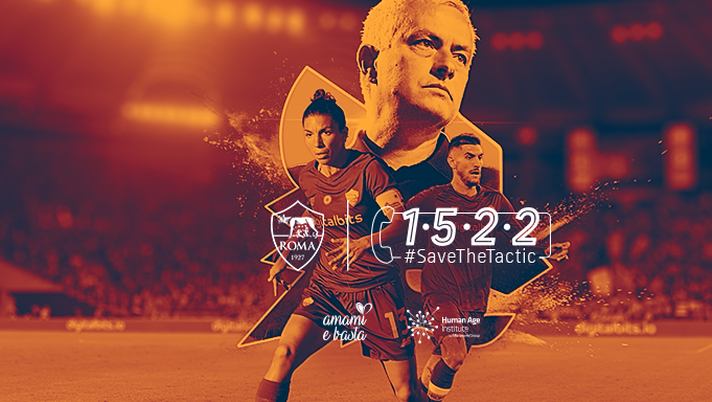 La Roma contro la violenza sulle donne e lancia “1-5-2-2 #SaveTheTactic” - immagine 1
