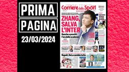 Prima pagina Corriere dello Sport: Zhang salva l’Inter
