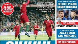 EDICOLA / TS: Ronaldo è sempre lui, spazza via i dubbi con una tripletta