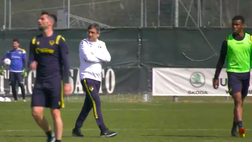 Verona verso Cagliari, l’allenamento. Le immagini