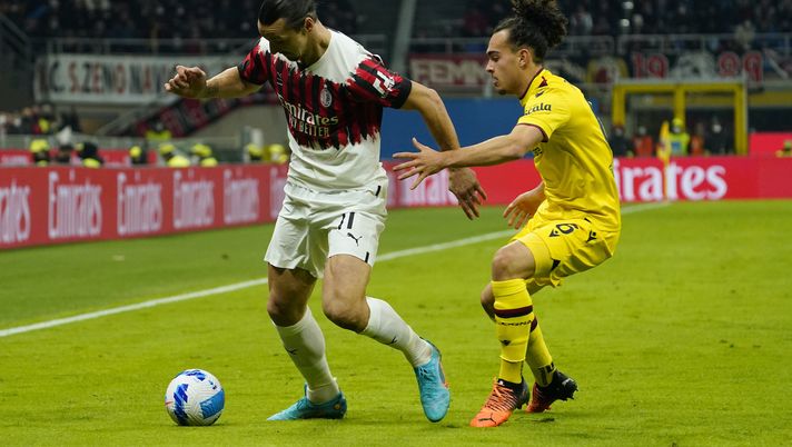 Zlatan Ibrahimovic AC Milan Milan-Bologna 0-0 Serie A 2021-2022