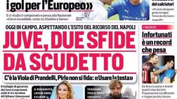 La prima pagina del Corriere: “Juve, due sfide da Scudetto”