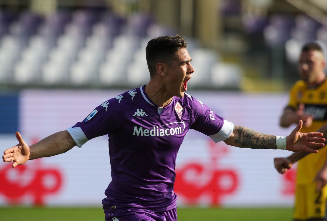  GERMOGLI PH: 7 MARZO 2021 FIRENZE STADIO ARTEMIO FRANCHI SERIE A FIORENTINA VS PARMA NELLA FOTO ESULTANZA GOL QUARTA 