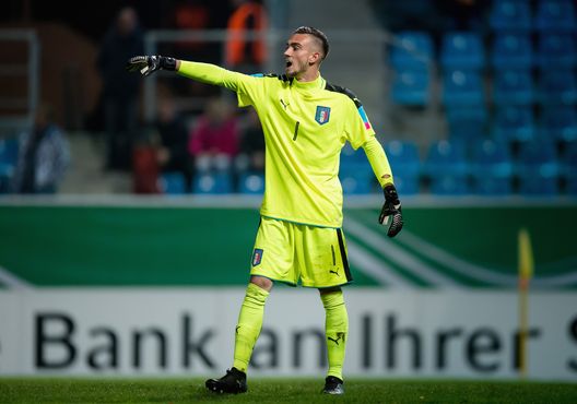 CHEMNITZ, GERMANY - NOVEMBER 09: Andrea Zaccagno of Italy reacts during the Under 20 International Friendly match between U20 of Germany and U20 of Italy at community4you Arena on November 9, 2017 in Chemnitz, Germany. (Photo by Thomas Eisenhuth/Bongarts/Getty Images) CHEMNITZ, GERMANY - NOVEMBER 09: Andrea Zaccagno of Italy reacts during the Under 20 International Friendly match between U20 of Germany and U20 of Italy at community4you Arena on November 9, 2017 in Chemnitz, Germany. (Photo by Thomas Eisenhuth/Bongarts/Getty Images)