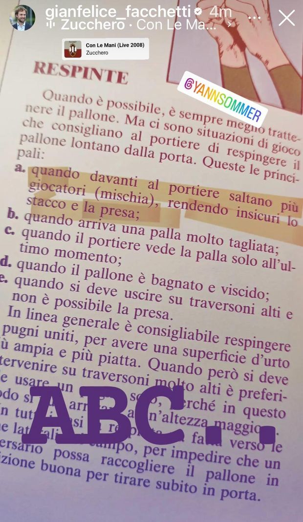 Rigore sulla parata di Sommer? Facchetti posta una regola basilare del calcio: “L’ABC”- immagine 3