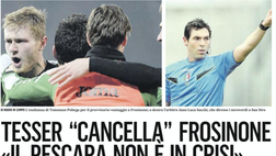 Il Gazzettino: Pordenone, Tesser cancella Frosinone