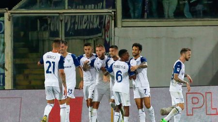 GERMOGLI PH: 10 OTTOBRE 2022 FIRENZE STADIO ARTEMIO FRANCHI SERIE A FIORENTINA VS LAZIO NELLA FOTO ESULTANZA LAZIO lazio
