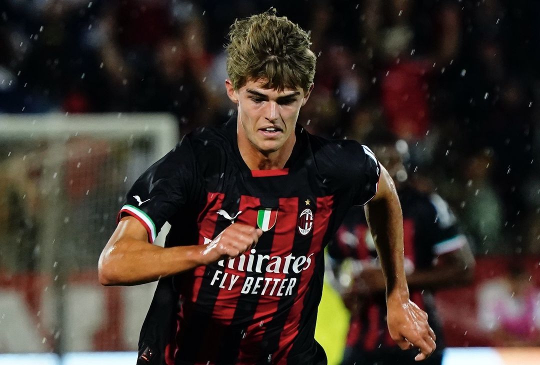 Charles De Ketelaere AC Milan amichevole Vicenza-Milan 1-6