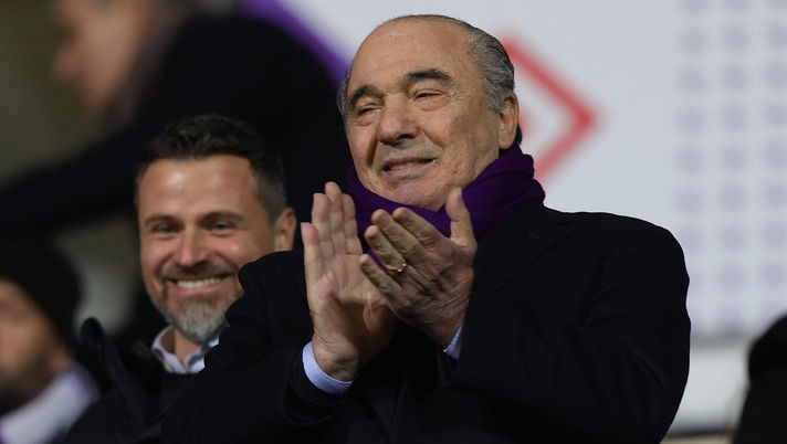 FLORENCE, ITALY - FEBRUARY 05: Rocco Commisso president of ACF Fiorentina during the Serie A match between ACF Fiorentina and Bologna FC at Stadio Artemio Franchi on February 5, 2023 in Florence, Italy. (Photo by Gabriele Maltinti/Getty Images) FOTO – Commisso in visita al santuario di Braga - immagine 1