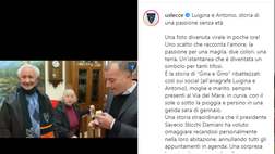 Lecce, sorpresa del presidente Sticchi Damiani: omaggio a due tifosi fedelissimi