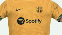 Barcellona, la nuova maglia da trasferta è color oro