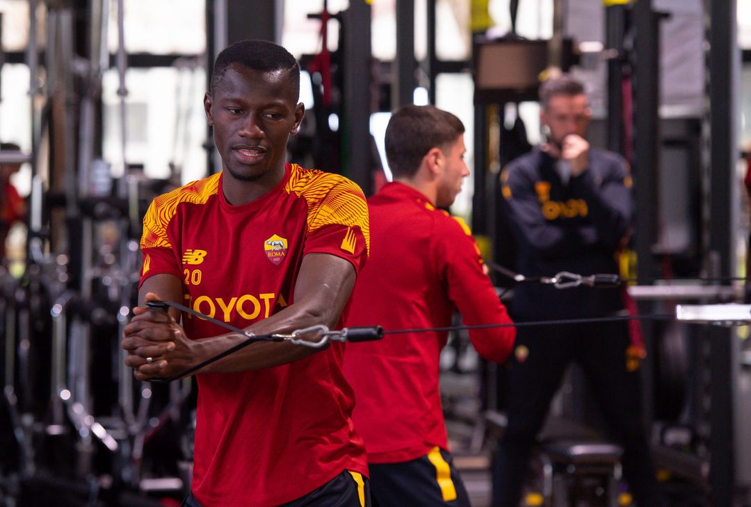 Roma, l’allenamento dopo la vittoria con la Real Sociedad: c’è Pisilli – FOTO GALLERY - immagine 22