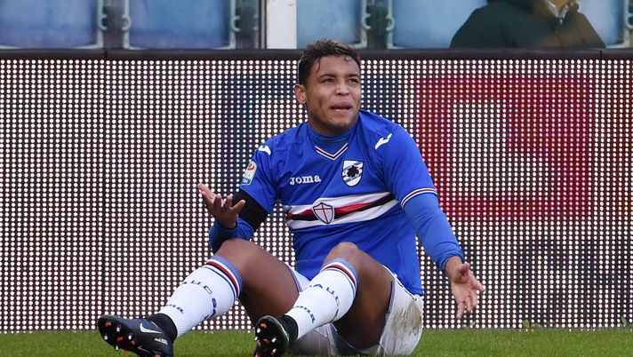 GENOA, ITALY - DECEMBER 04:  Luis Muriel (Sampdoria) during the Serie A match between UC Sampdoria and FC Torino at Stadio Luigi Ferraris on December 4, 2016 in Genoa, Italy.  (Photo by Paolo Rattini/Getty Images) 