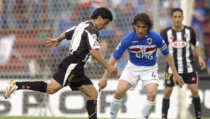 UDINE, ITALY - MAY 15: Sergio Volpi of Sampdoria shoots during the Serie A match between Udinese and Sampdoria at at Friuli Stadium May 15, 2005 in Udine, Italy. (Photo by New Press/Getty Images) UDINE, ITALY - MAY 15: Sergio Volpi of Sampdoria shoots during the Serie A match between Udinese and Sampdoria at at Friuli Stadium May 15, 2005 in Udine, Italy. (Photo by New Press/Getty Images)