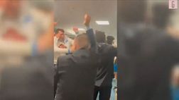 VIDEO Juventus-Napoli 0-1: la festa negli spogliatoi della banda di Spalletti