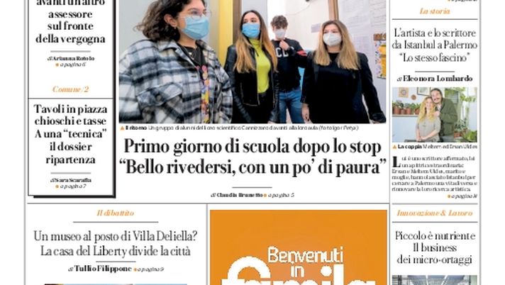 Prima Pagina, La Repubblica-Palermo: “Maxiconcorso per il Sud, in lizza 20mila siciliani”  Prima Pagina, La Repubblica-Palermo: “Maxiconcorso per il Sud, in lizza 20mila siciliani”