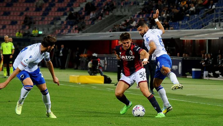 BOLOGNA, ITALY - OCTOBER 08: Andrea Cambiaso of Bologna FC in action during the Serie A match between Bologna FC and UC Sampdoria at Stadio Renato Dall'Ara on October 08, 2022 in Bologna, Italy. (Photo by Mario Carlini / Iguana Press/Getty Images) Cor Sport – La rimonta di Cambiaso - immagine 1