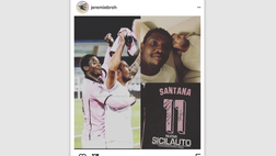 FOTO Palermo, Broh saluta Santana: “Un onore giocare al tuo fianco”