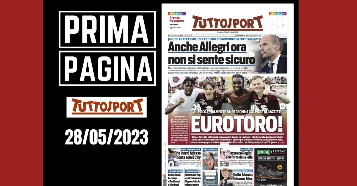 Prima pagina Tuttosport: “EuroToro”