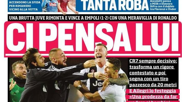 Prima Pagina, Corriere dello Sport: “Ci pensa lui. Napoli-Roma, tanta roba. Dramma Leicester…” 