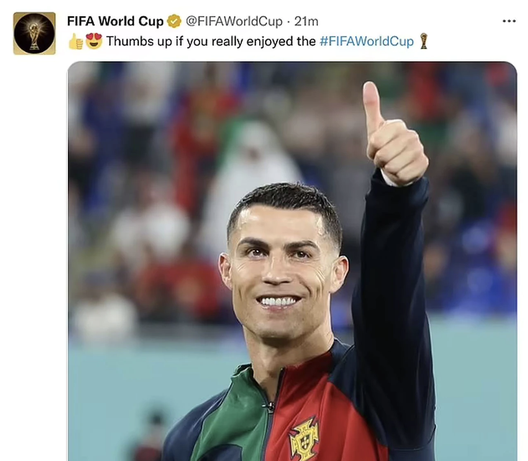 FIFA, che figuracce: l’account ufficiale dei Mondiali costretto a cancellare due post su Messi e su CR7!- immagine 3
