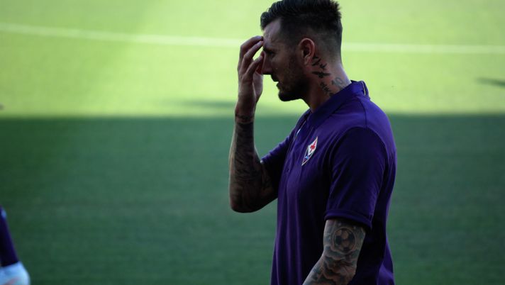 Cyril Thereau durante l'allenamento a porte aperte al 'Franchi' - © ViolaNews.com 