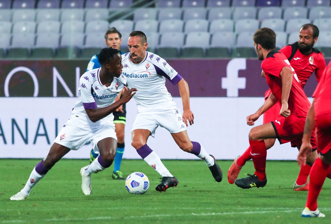  GERMOGLI PH: 6 SETTEMBRE 2020 FIRENZE STADIO ARTEMIO FRANCHI FIORENTINA VS LUCCHESE NELLA FOTO RIBERY 
